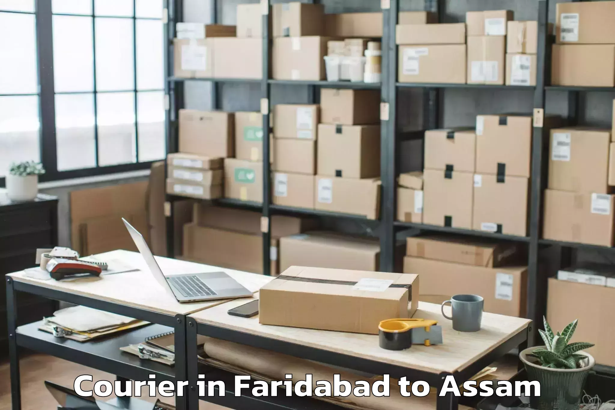 Faridabad to Lalapur Hailakandi Courier Booking